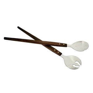 VTG Rostfrei Style Salad Serving Set Fork Spoon MCM Modern Scandinavian Dining